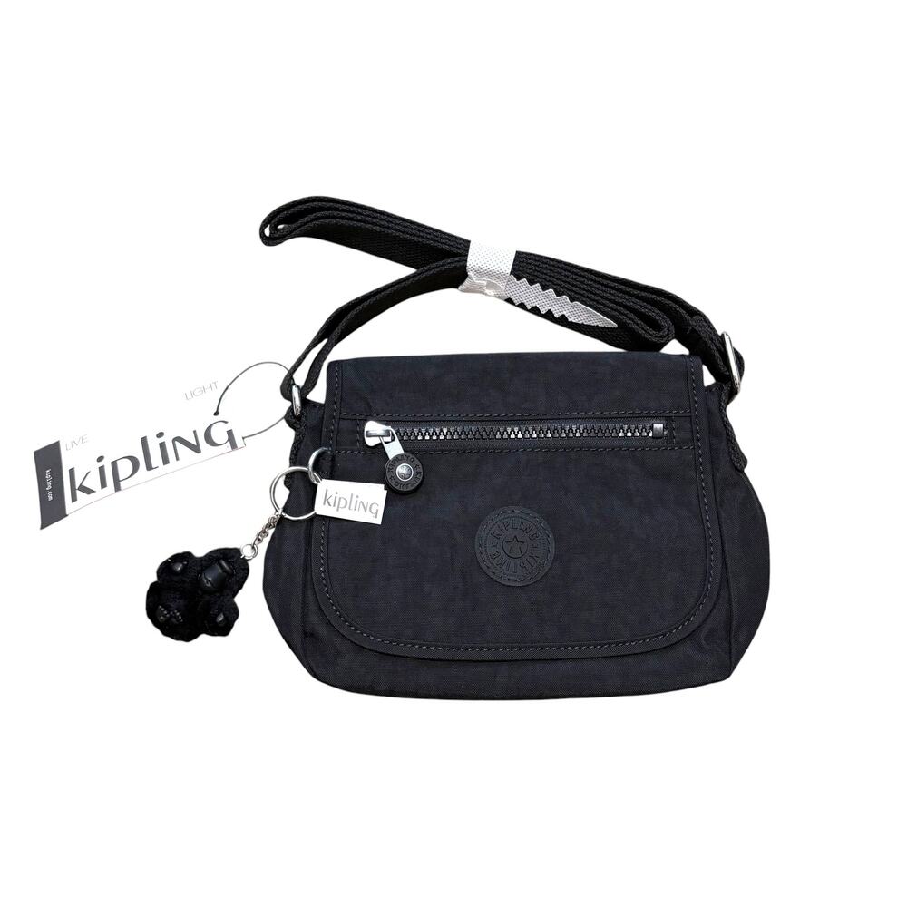 Kipling Sabian Crossbody Mini Bag NWT Black Noir Utility Adjustable Everyday